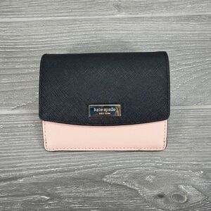Kate Spade Laurel Way Petty Coin Purse Purse Card Holder Wallet Blush Pink Black
